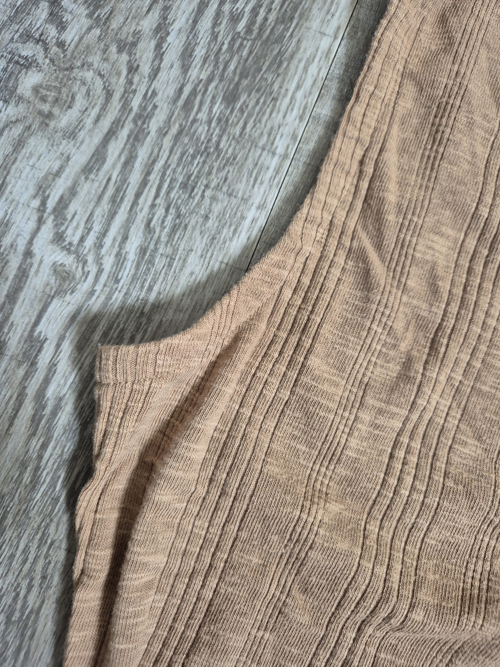 Universal Thread Sleeveless Ribbed Button-Front Top in Taupe - Picture 4 of 8